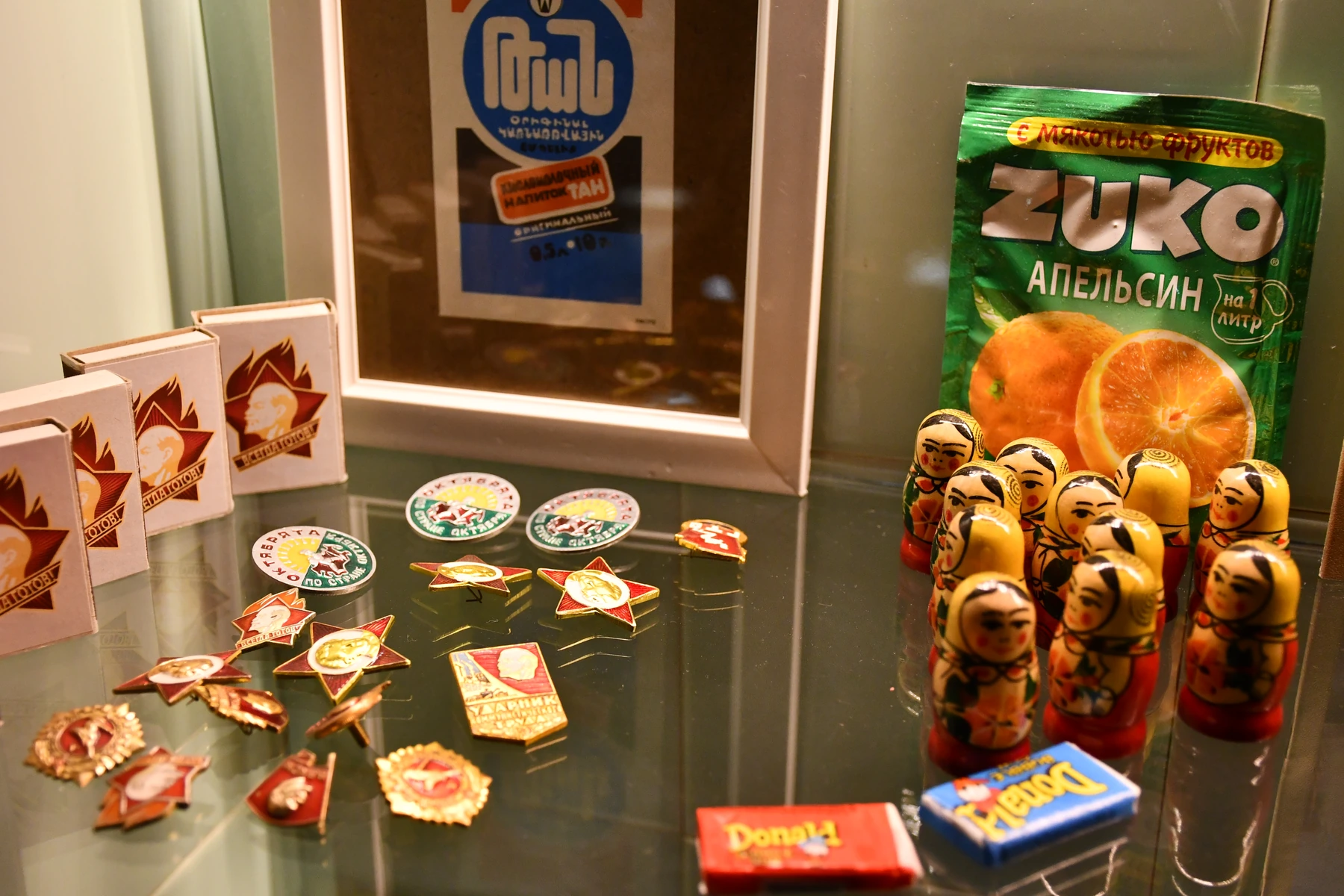 Vintage badges, matryoshka dolls and souvenirs at Soviet Club